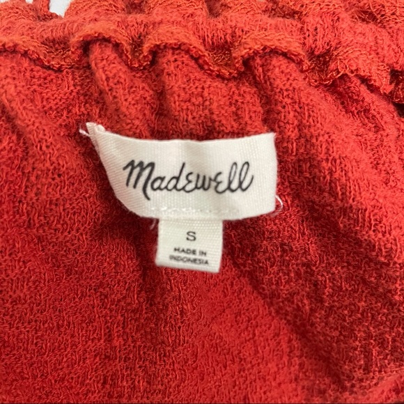 Madewell Texture & Thread Drawstring Top Boho - Picture 6 of 8